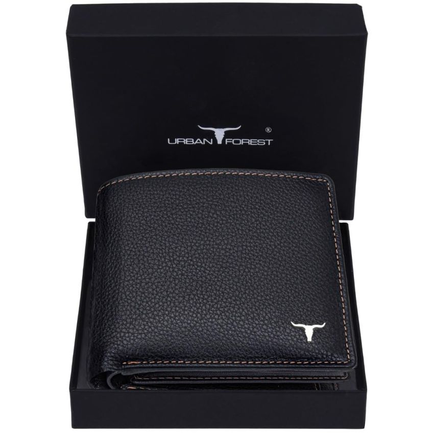 URBAN FOREST Charlie Black Leather Wallet for Men