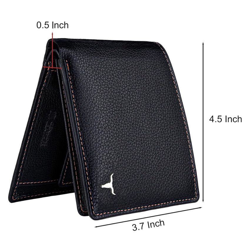 URBAN FOREST Charlie Black Leather Wallet for Men