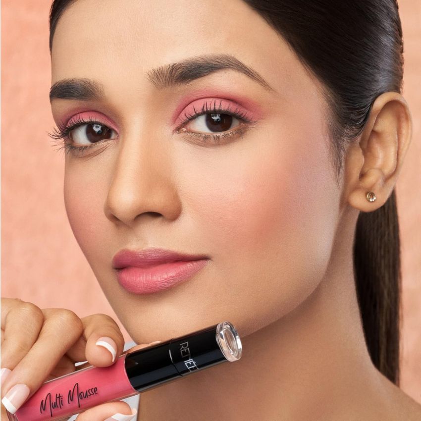 RENEE Multi-mousse For Lips, Cheeks & Eyes, Berry Brulée 5gm | Matte Finish, Rich Color Payoff with Weightless & Velvety Smooth Texture | Non-Drying, Highly Blendable Formula