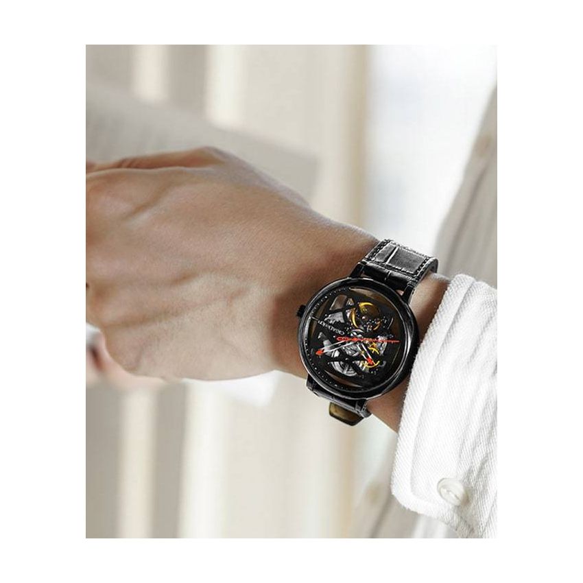 CIGA DESIGN Design Fang Yuan Stainless Steel Black 44 MM Automatic Men watch