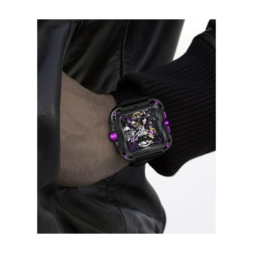 CIGA DESIGN Design X Series Stainless Steel Purple 48 MM Automatic Men watch