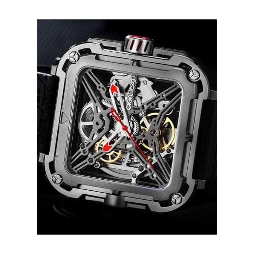 CIGA DESIGN Design X Series Stainless Steel Silver 48 MM Automatic Men watch