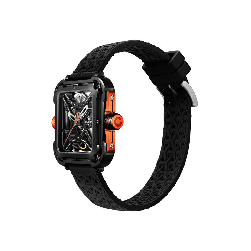 CIGA DESIGN Design X Series Stainless Steel Orange 48 MM Automatic Men watch