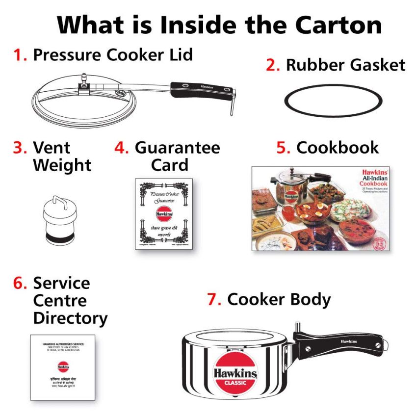 Hawkins Aluminium 1.5 Litre Classic Pressure Cooker,Best Inner Lid Cooker,Small Cooker,Silver(Cl15)