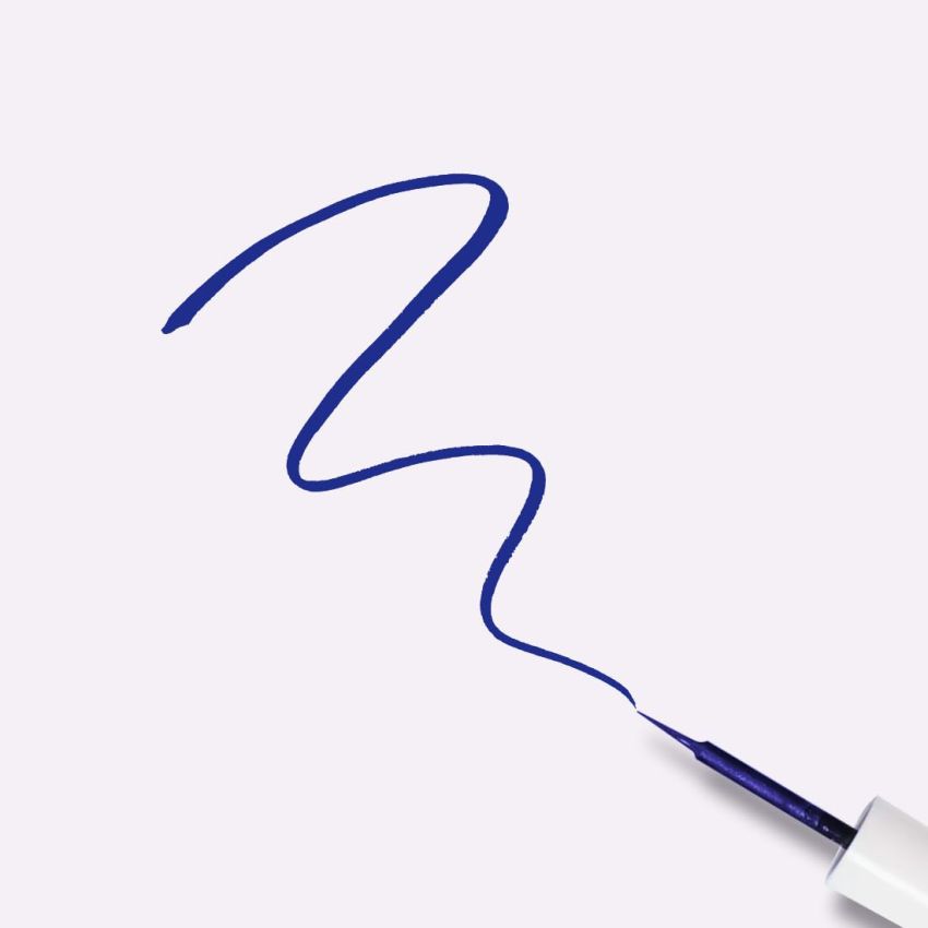 Plum Lash Serum Eyeliner | Clinically Proven To Boost Lash Growth | Intensely Pigmented | Matte Finish | Smudge-Proof | 02 Blue-ming