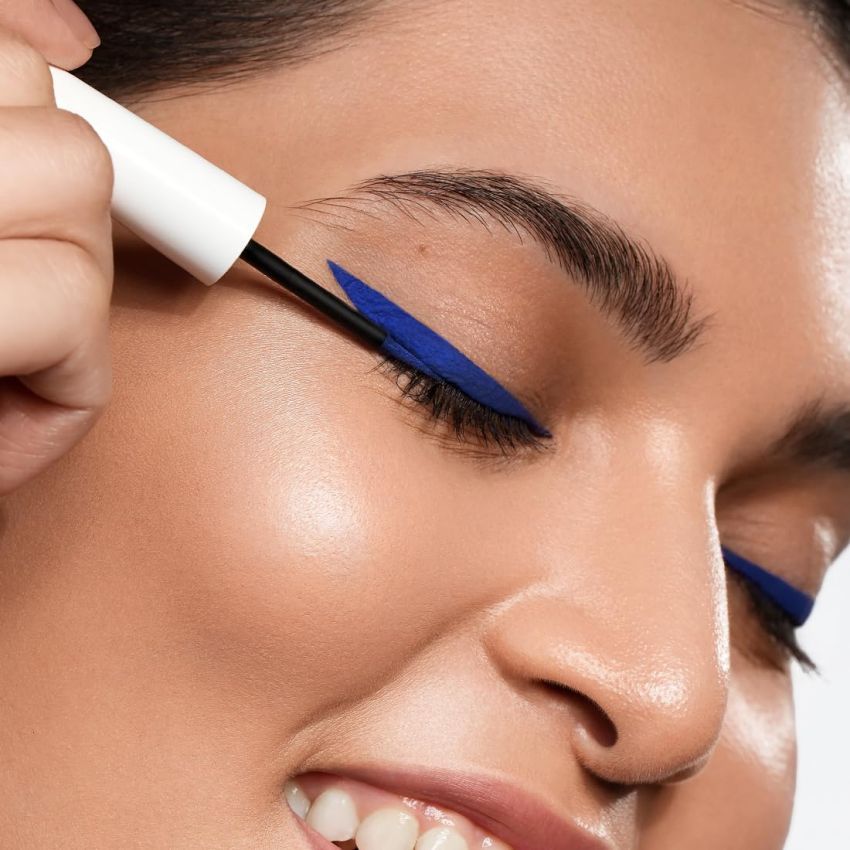 Plum Lash Serum Eyeliner | Clinically Proven To Boost Lash Growth | Intensely Pigmented | Matte Finish | Smudge-Proof | 02 Blue-ming