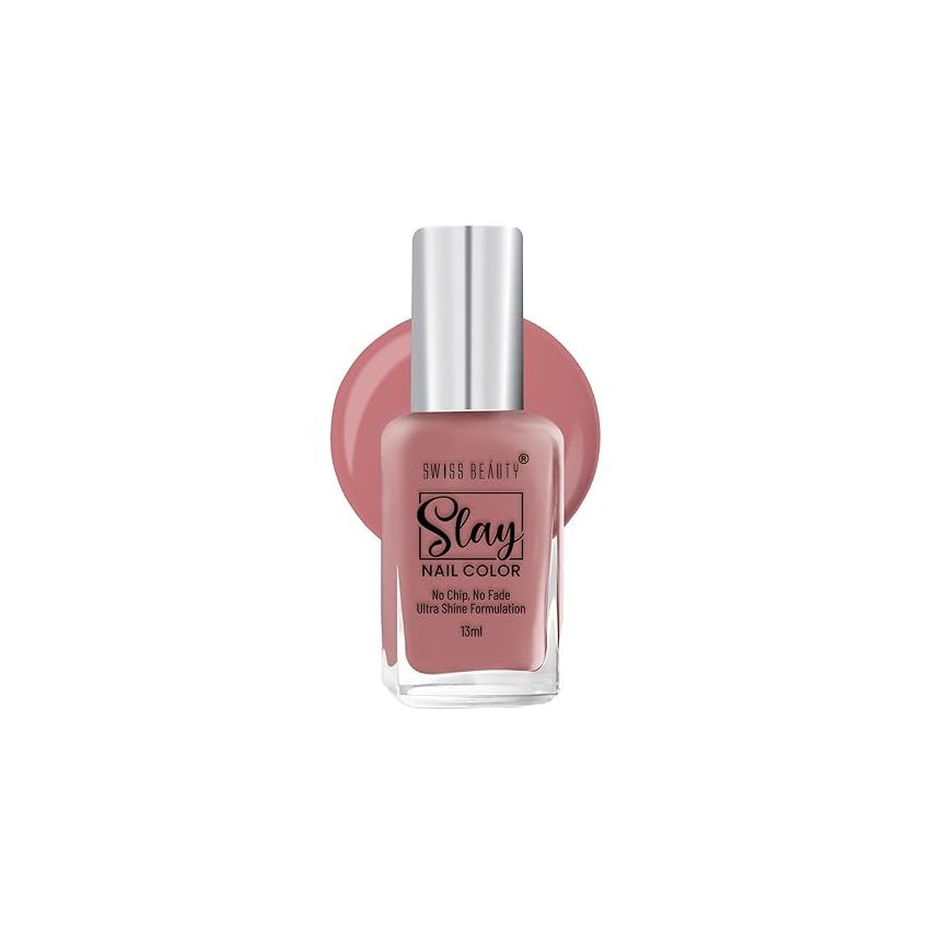 Swiss Beauty Slay Nail Color | Glossy Finish, Long Lasting Nail Paint| Chip resistant, Quick drying Nail Polish | Shade- Call Me Rich, 25Ml