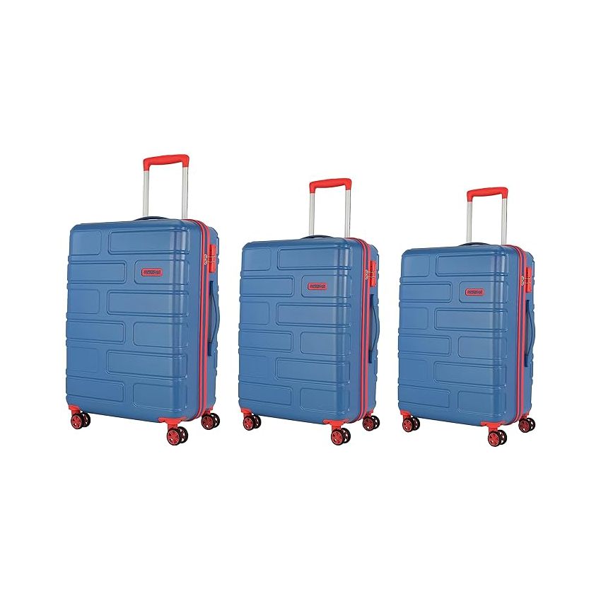 American Tourister BRICKLANE+ 8 Wheel Spinner Polycarbonate (PC) 55 Cm Small Cobalt Blue Cabin Hard Luggage