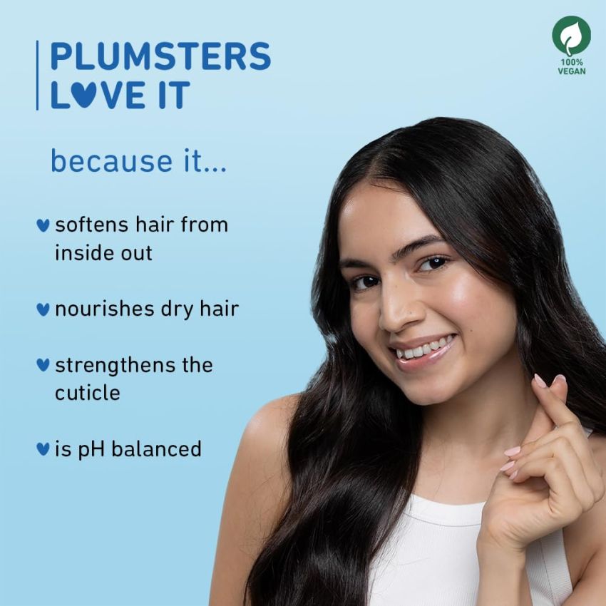 Plum Coconut Milk & Peptides strength & shine shampoo | Contains coconut milk, pea peptide | enhances hair's shine and strengthens hair | Paraben-Free| 100% vegan | 250ml