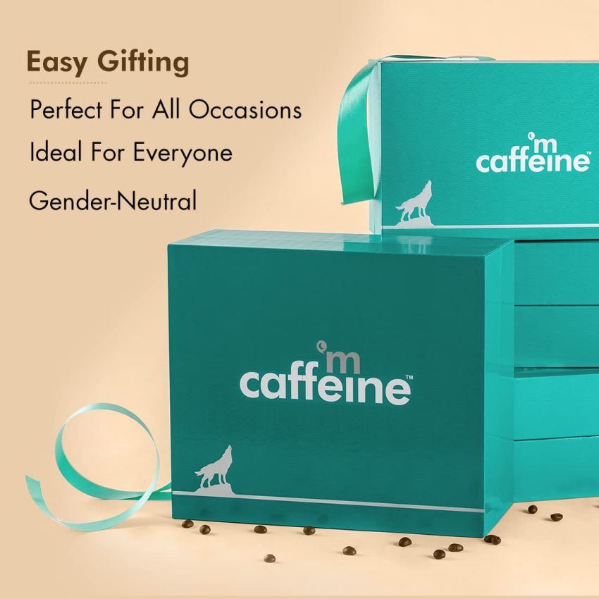 mCaffeine Coffee Quick Glow-up Body Care Gift Kit with Body Mask & Body Serum | Limited Edition Gift Set for Men & Women |
