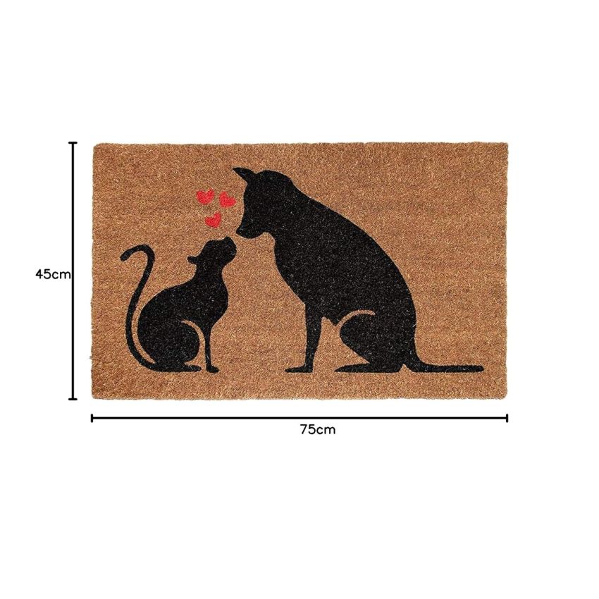Onlymat Natural Coir Art Printed Doormat - 29.25