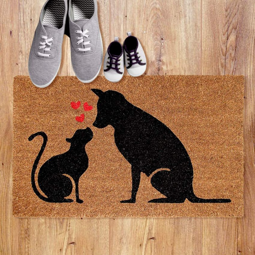 Onlymat Natural Coir Art Printed Doormat - 29.25