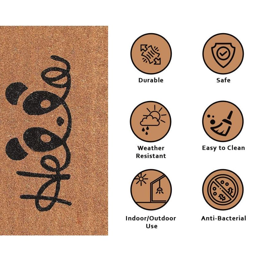 Only Mat Natural Coir Doormat - 29.25