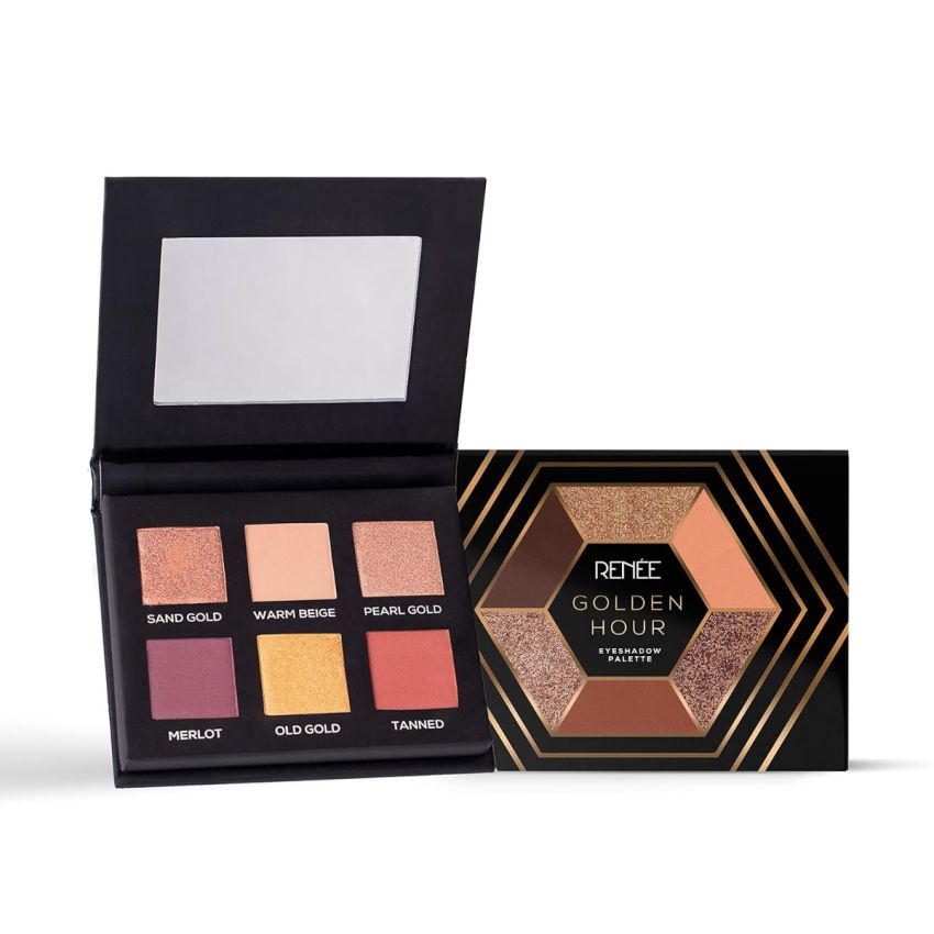 RENEE Wedding Season OTW Combo of Golden Hour Eyeshadow Palette 7.2gm & Kee Pah Flase Eyelashes
