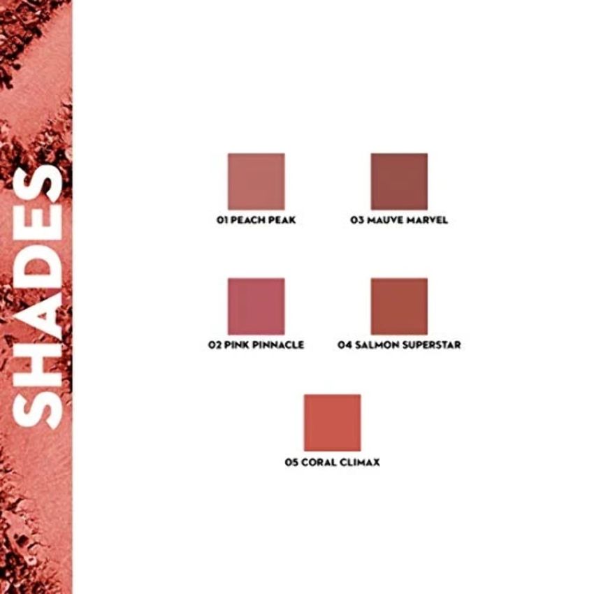 SUGAR Cosmetics Contour De Force Mini Blush for Face | Face Blusher for Face Makeup | Smooth Texture | Matte & Blendable | Paraben & Cruelty Free | 4gm | Peach Peak (Peach Pink Blush)