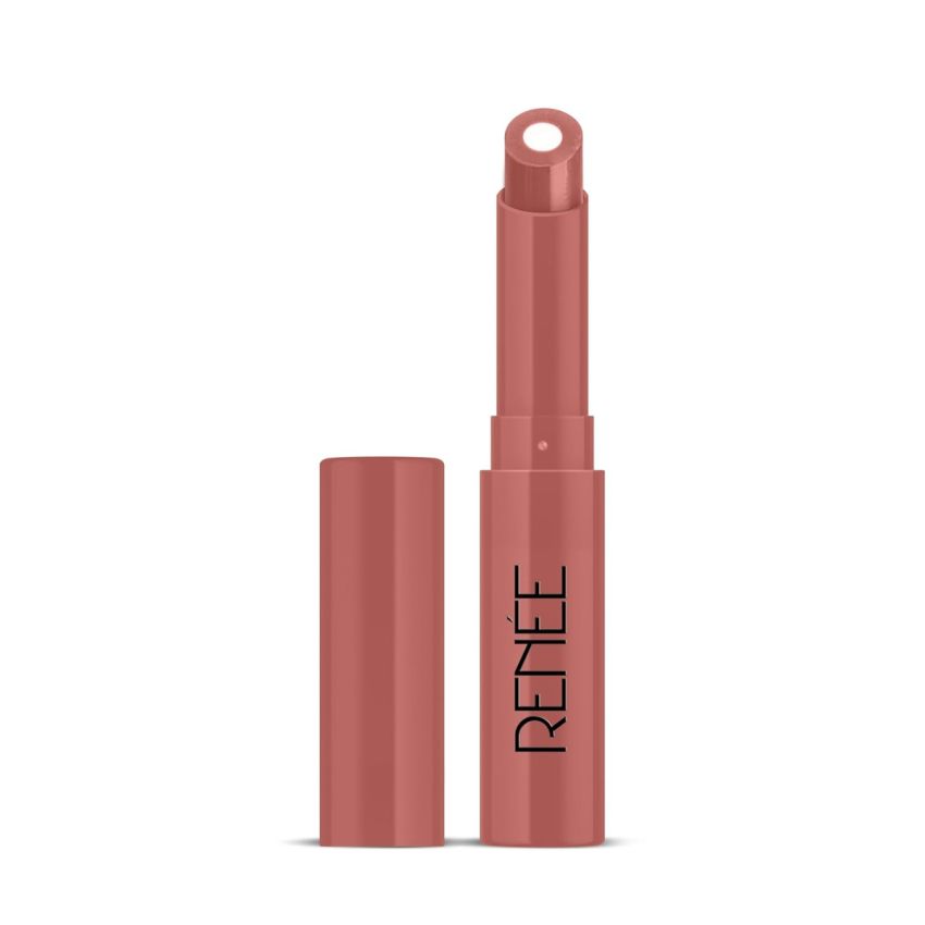 RENEE Lip Fix 3 in 1 Tinted Lip Balm 02 Nutmeg 1.6 Gm, Heals Lightens & Nourishes | Dual Core Care Enriched with Vitamin E, Shea Butter & Jojoba Oil for Dry & Chapped Dry Lips