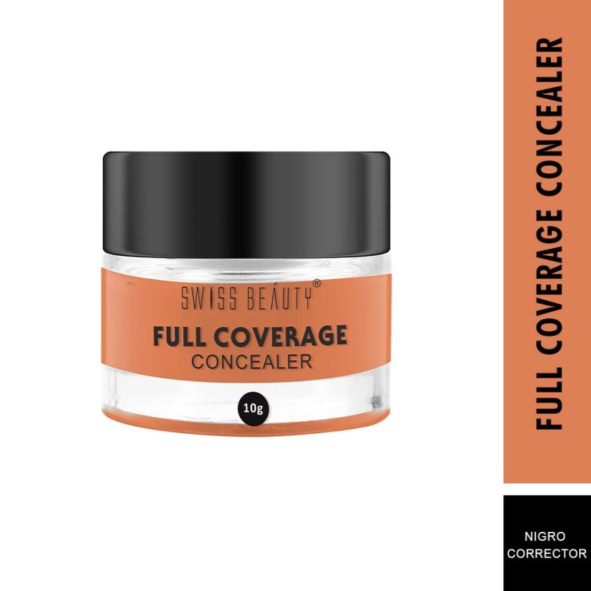 Swiss Beauty Full Coverage Concealer, Shade- Nigro Corrector, 10gm