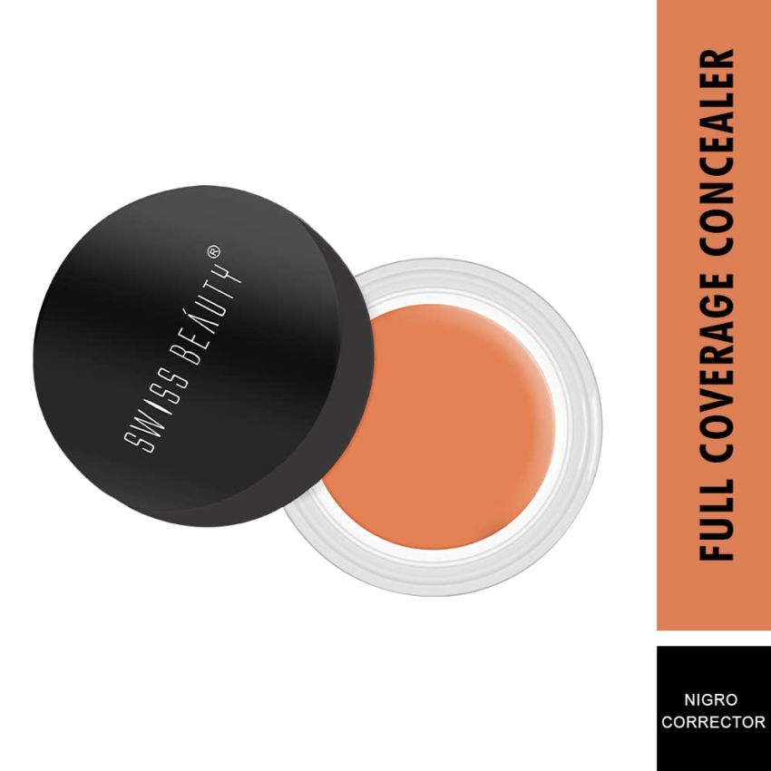 Swiss Beauty Full Coverage Concealer, Shade- Nigro Corrector, 10gm