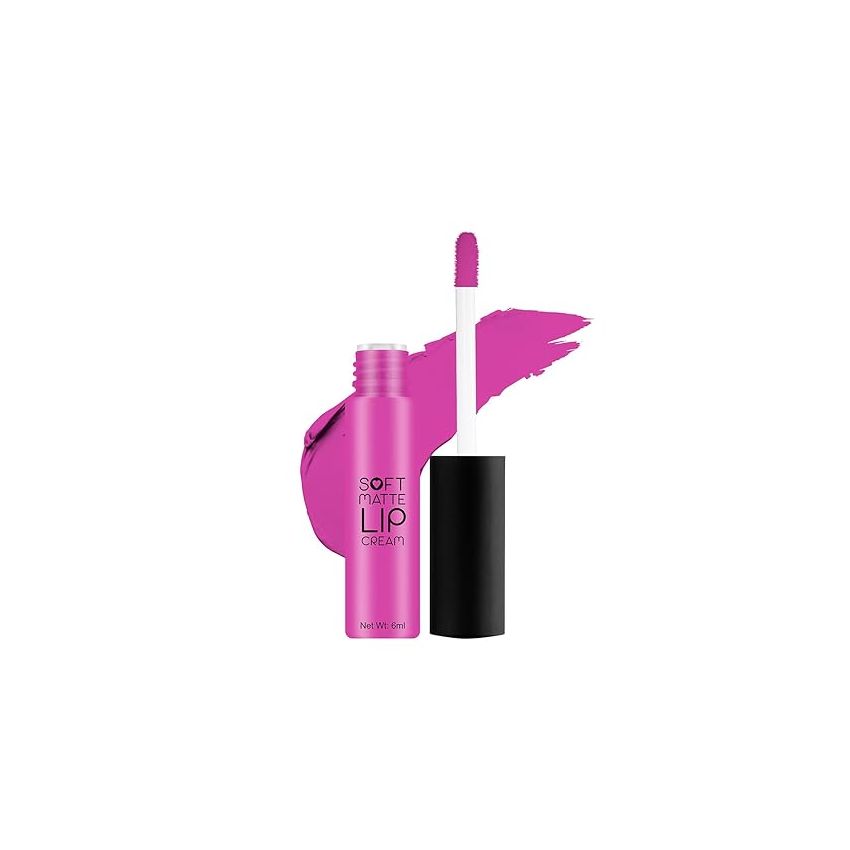 Swiss Beauty Soft Matte Lip Cream Weightless Lipstick | Long Lasting Lipstick With Velvety Finish | Shade- Candy Pink, 6ml