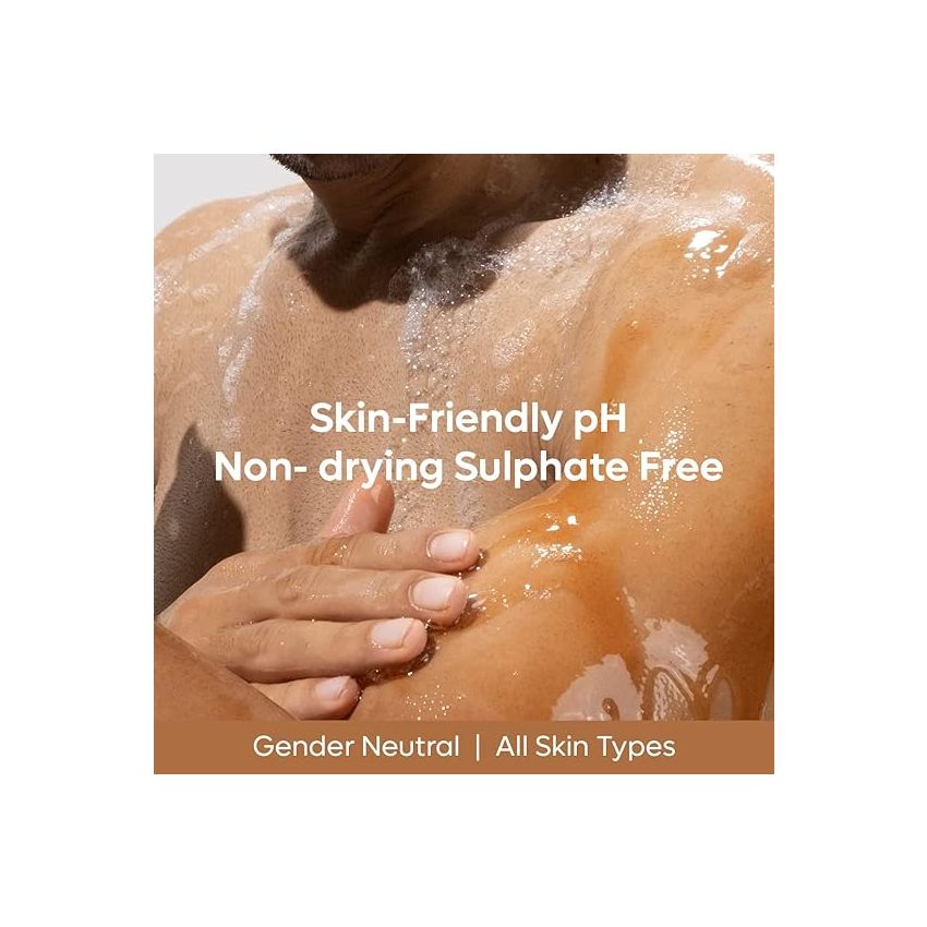 mCaffeine Exfoliating Espresso Coffee Body Wash with Natural AHA | Tan Removal Body Wash for Soft & Smooth Skin | Energizing Shower Gel for Men & Women | 300ml in Coffee Cup