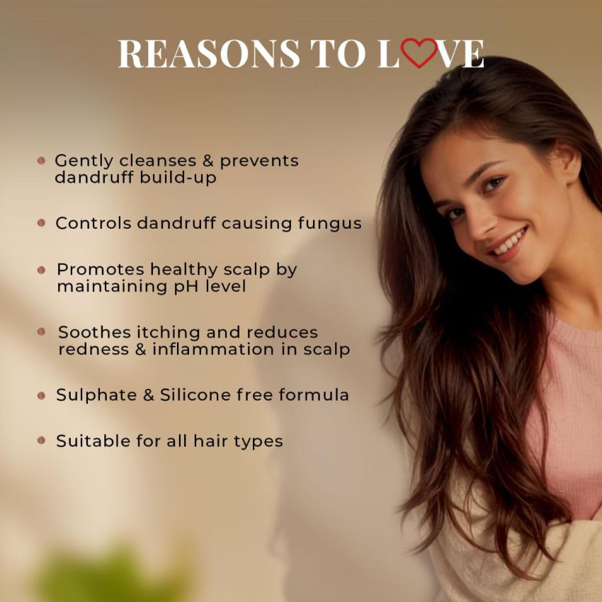 Just Herbs Ayurvedic Anti-Dandruff Shampoo For Strong & Bouncy Hair For Men & Women- Sls & Paraben Free- 200 ml