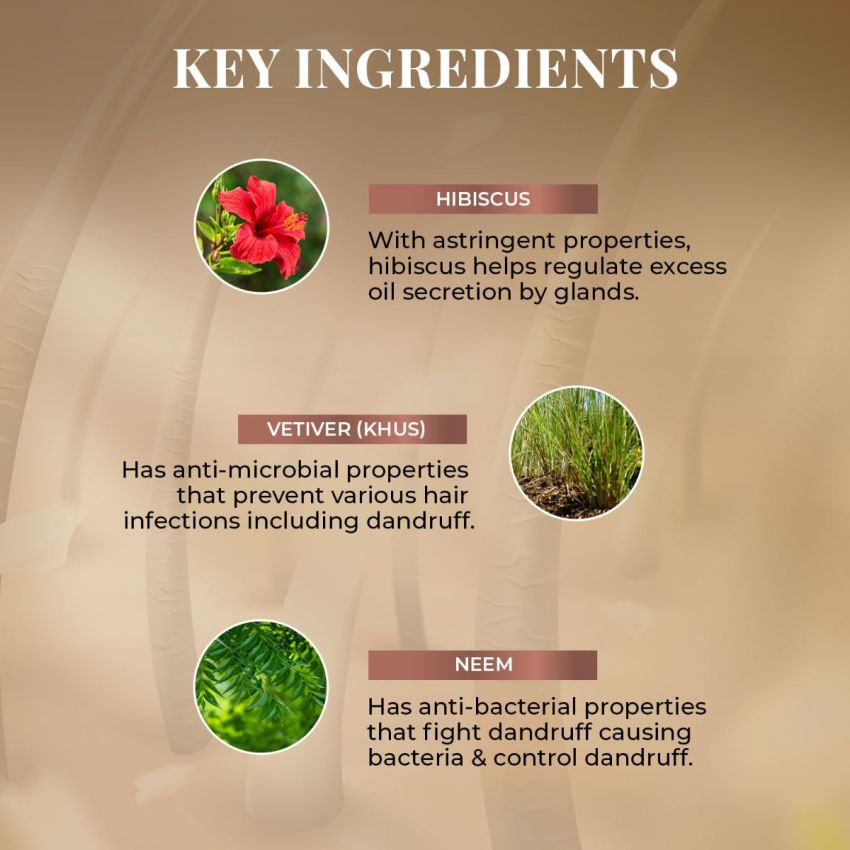 Just Herbs Ayurvedic Anti-Dandruff Shampoo For Strong & Bouncy Hair For Men & Women- Sls & Paraben Free- 200 ml