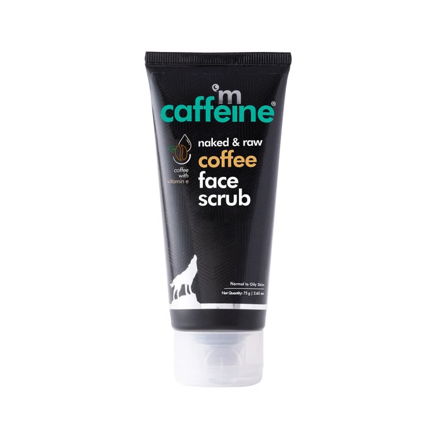 mCaffeine Coffee Tan Removal Face Scrub (75gm) | Blackhead, Whitehead Remover, Dead Skin Remover, Detan Pack I Caffeine & Walnut Exfoliate Scrub For Women & Men