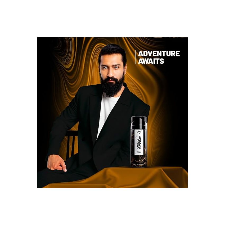 Wild Stone Night Rider Deodorant for Men, 165ml