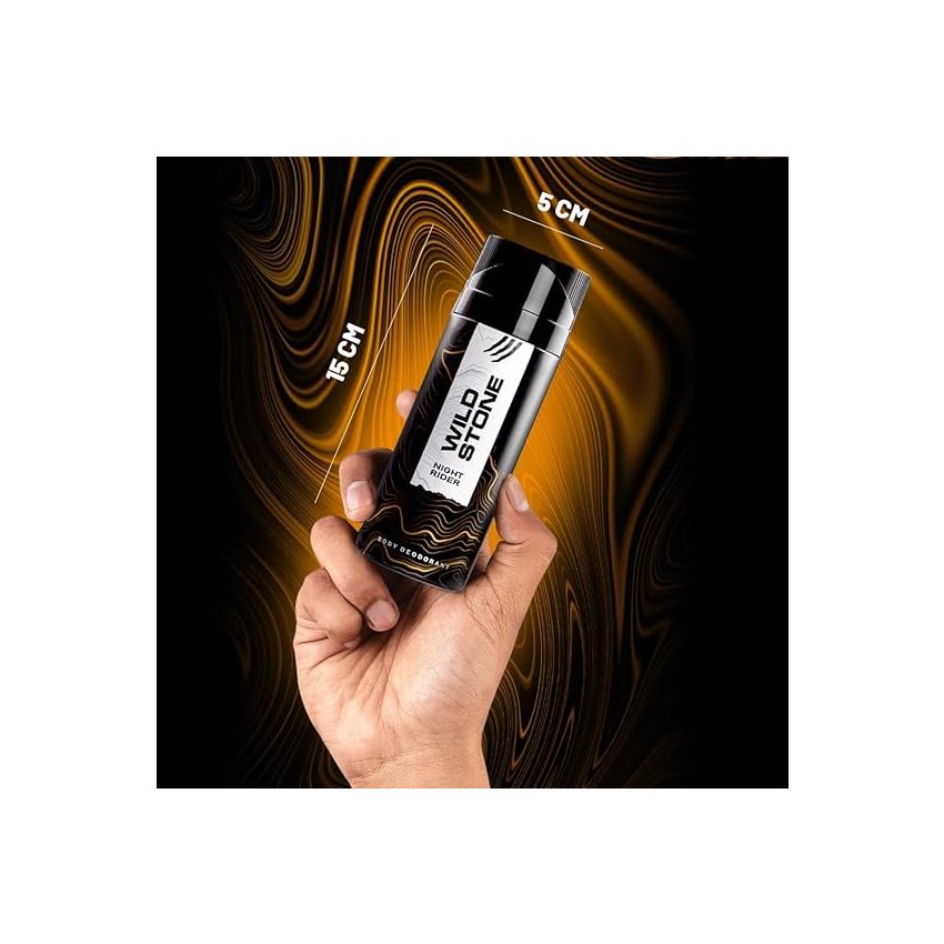 Wild Stone Night Rider Deodorant for Men, 165ml