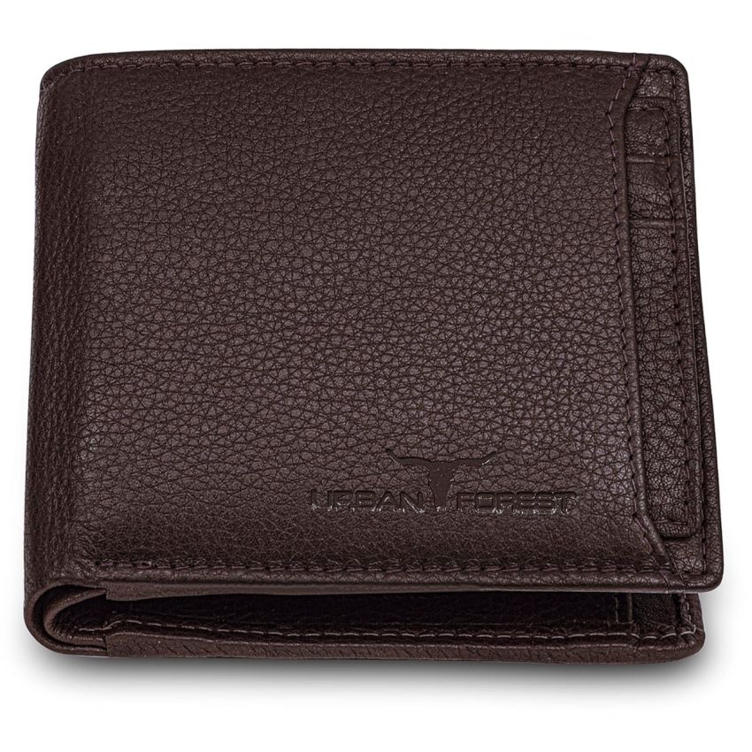 URBAN FOREST Dexter Dark Brown Leather Wallet for Men