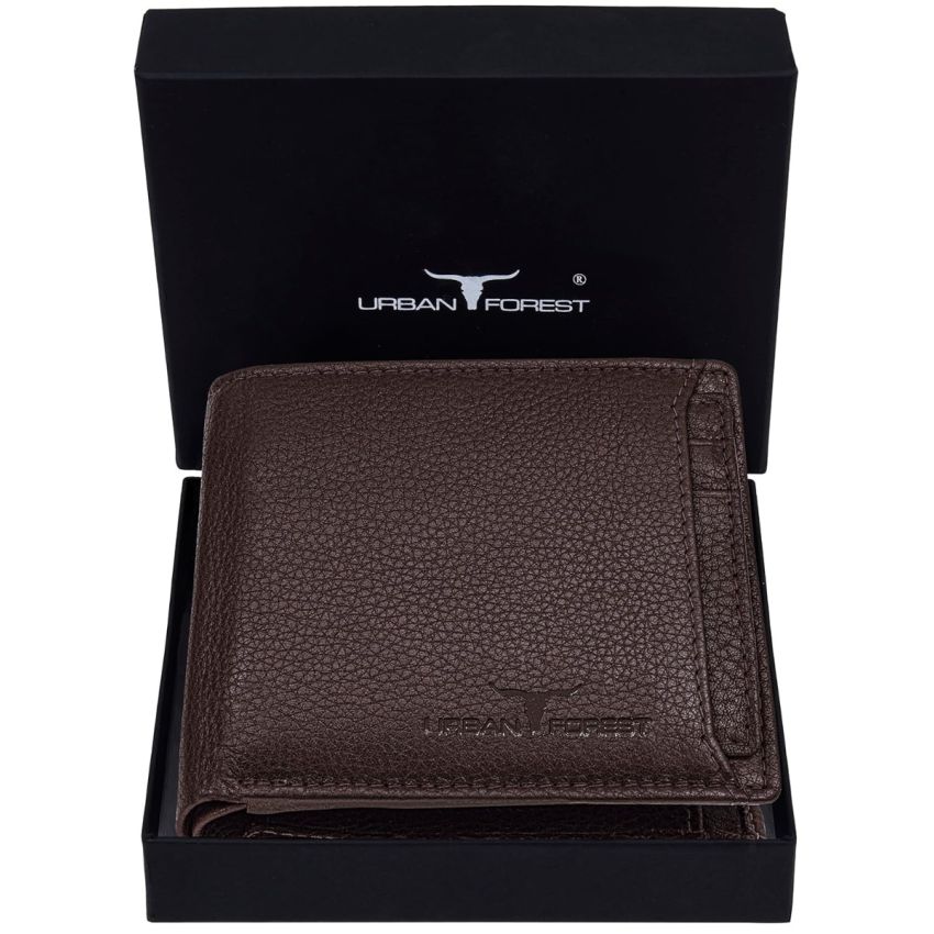 URBAN FOREST Dexter Dark Brown Leather Wallet for Men