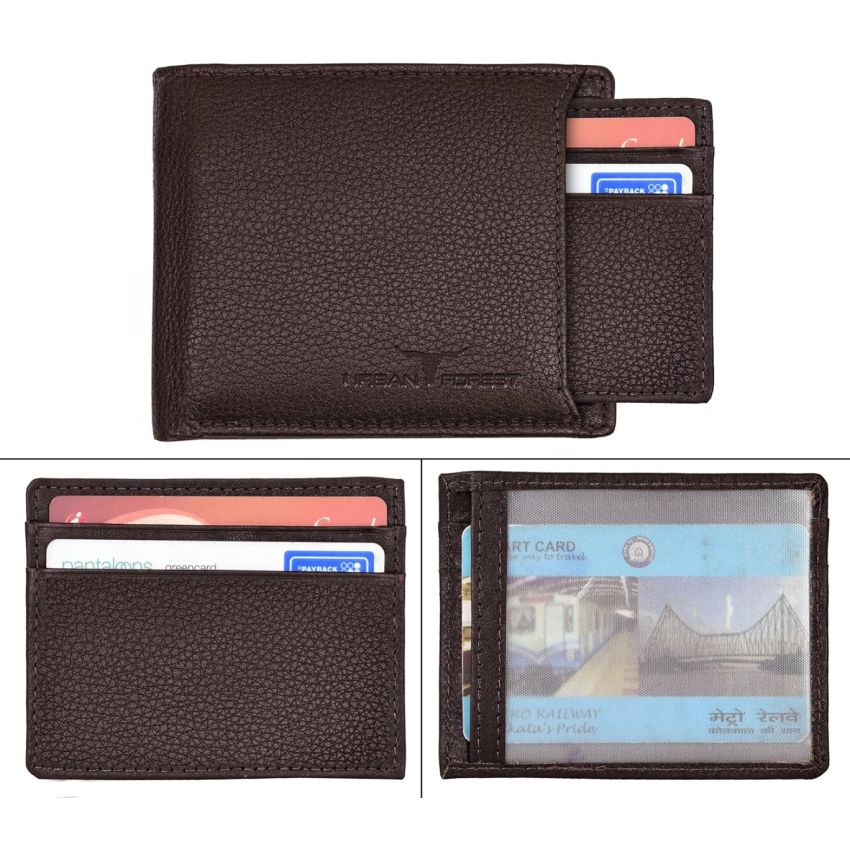 URBAN FOREST Dexter Dark Brown Leather Wallet for Men