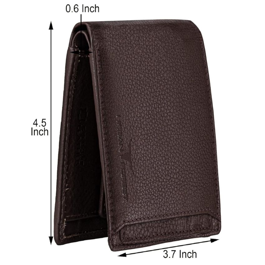 URBAN FOREST Dexter Dark Brown Leather Wallet for Men