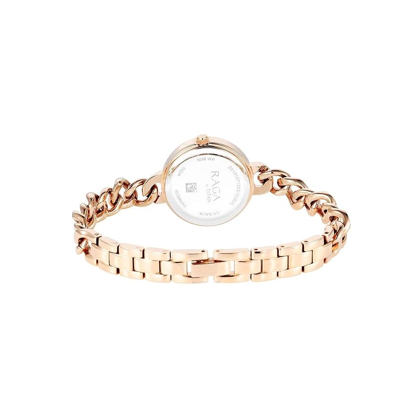Titan Analog Rose Gold/Copper Dial Women's Watch-NS95288WM01/NT95288WM01