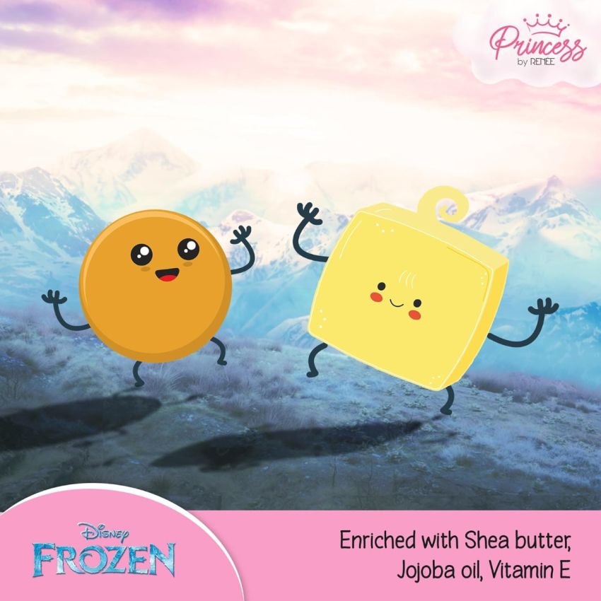 Disney Frozen Princess by Renee Candy 3-In-1 Tinted Lipstick Elsa for Pre-Teen Girls - 3 Versatile Shades in One Stick with No Parabens - Cruelty-Free, Dermatologically Tested, Peta Certified 4.5g