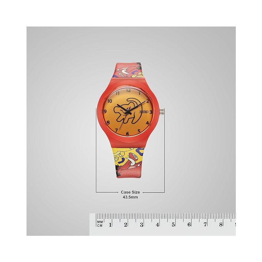 Zoop Disney Lion King Interchangable Watch Set with Yellow Dial & Multicoloured Strap for Girls Kids, from House of Titan