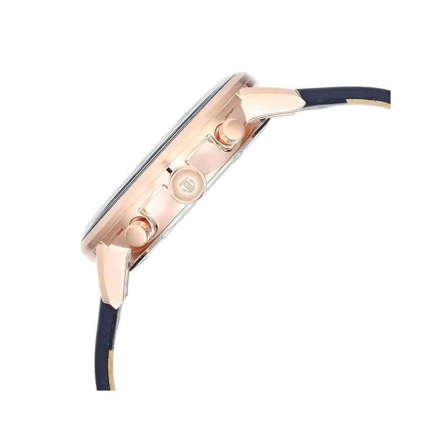 Titan Infinity Display Blue Dial Chronograph Leather Strap Watch for Men-NS90146WL01/NT90146WL01