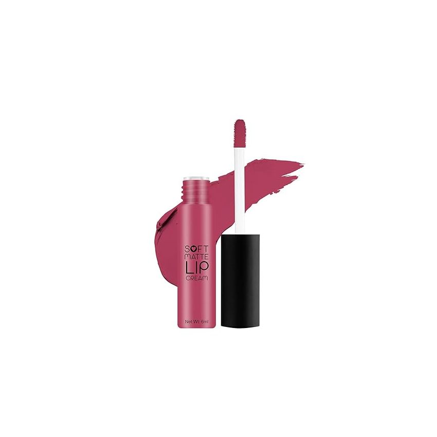 Swiss Beauty Soft Matte Lip Cream Weightless Lipstick | Long Lasting Lipstick With Velvety Finish | Shade- Double Shot, 6ml