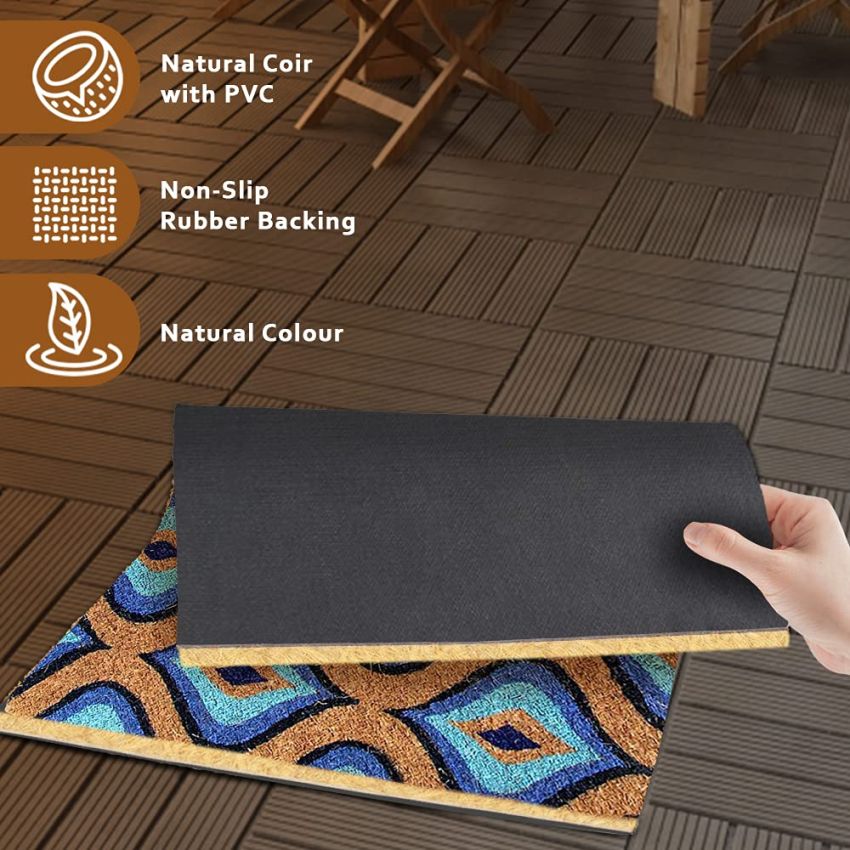Onlymat Welcome Design Natural Coir Door Mat