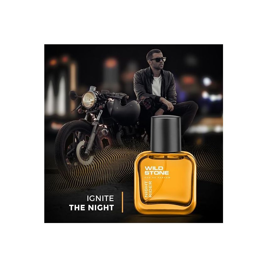 Wild Stone Night Rider Long Lasting Eau de Parfum for Men, 30ml