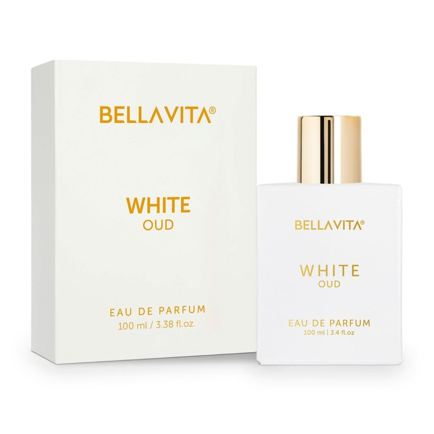 Bella Vita Luxury White Oud Unisex Eau De Parfum Liquid Perfume With Orange, Patchouli, Musk, Premium, Long Lasting Oud & Fruity Fragrance, 100ml
