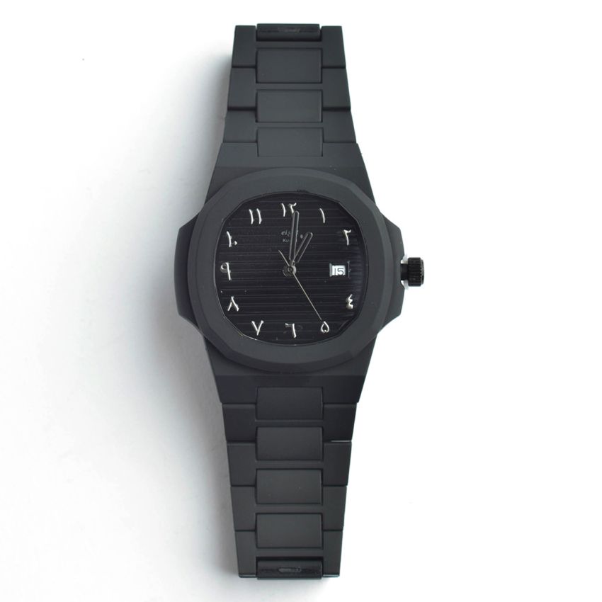 EIGHT KUWAIT Polycarbon Black Arabic watch