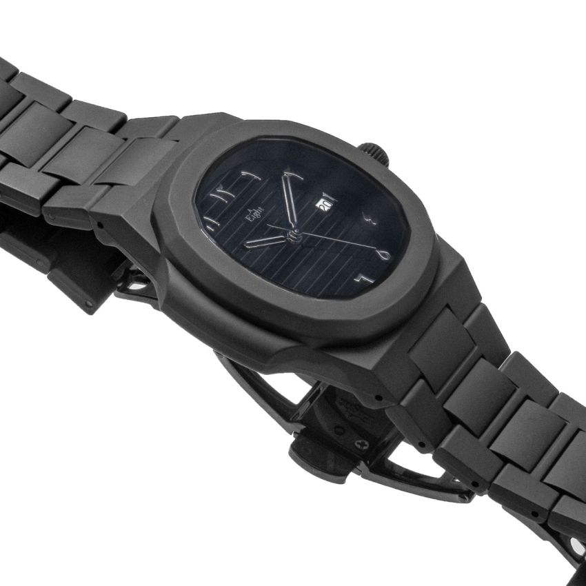 EIGHT KUWAIT Polycarbon Black Arabic watch