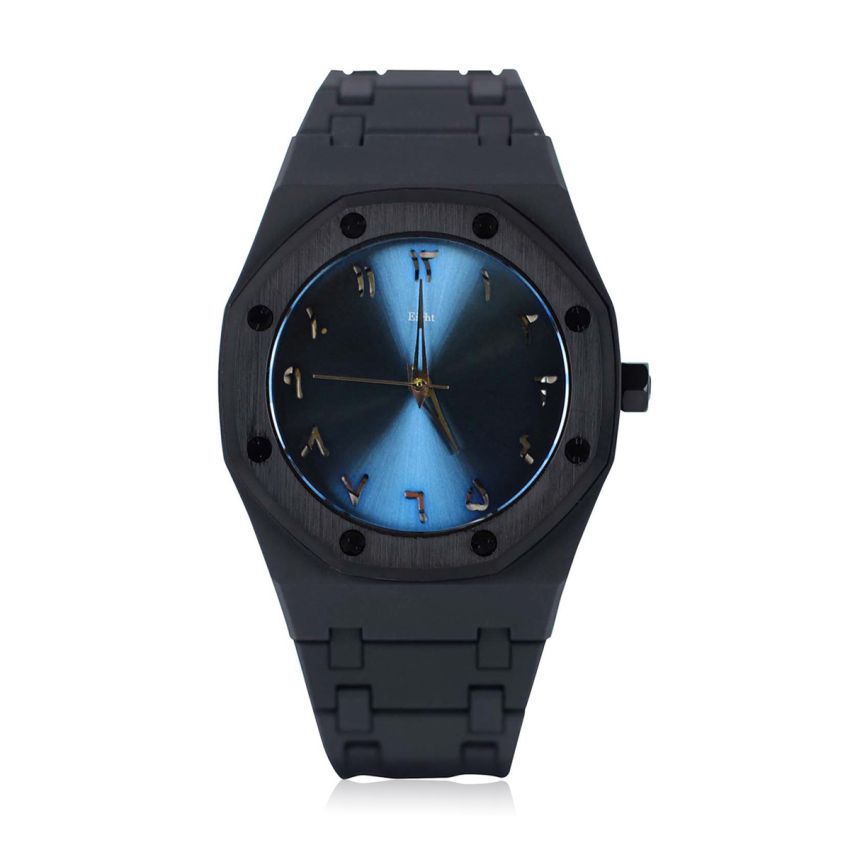 EIGHT KUWAIT Arabic Skull Polycarbon Blue watch