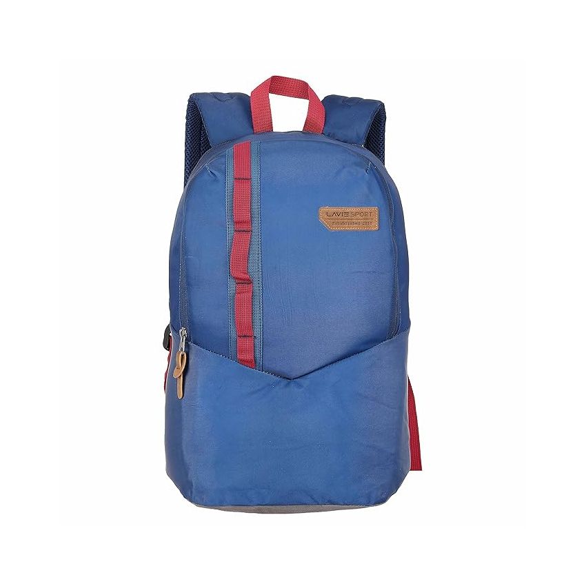 Lavie Sport Elnido 24L Polyester Casual Backpack (Navy Blue)