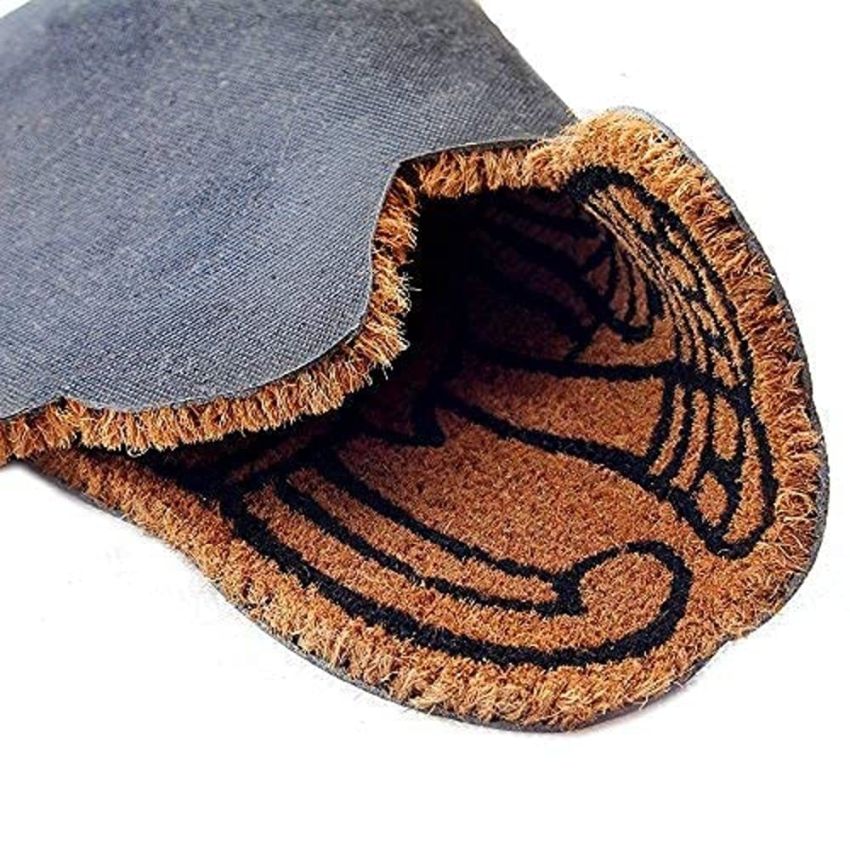 Onlymat Natural Coir, Hand-Crafted Elephant Shape Floor Mat with Anti-Slip Back for Indoor, Outdoor, Patio, Home, and Office Weatherproof, Large, and Thick Entryway Decor, Brown (60 x 45cm)