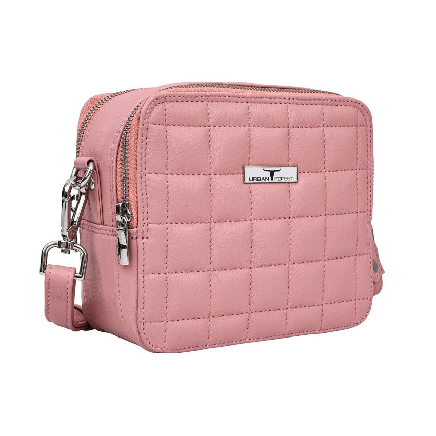 URBAN FOREST Ellie Quilted Leather Sling Bag for Women