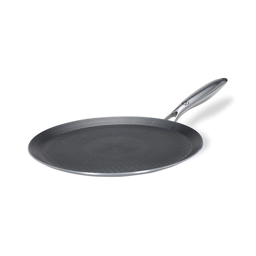 ARTTDINOX Stellar Stainless Steel Triply Non Stick Tawa | 28 cm | Etched nonstick | Rivetless Double Wired Handle | Gas & Induction Base | 7 Yrs Warranty | Jindal Stainless
