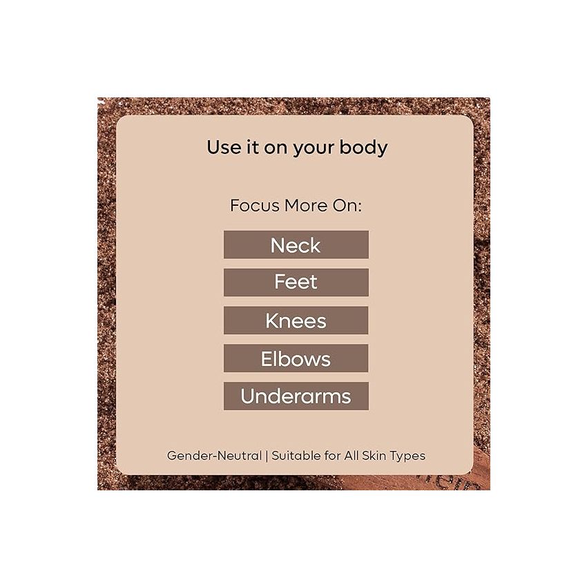 mCaffeine Exfoliating Coffee Body Scrub for Tan Removal & Soft-Smooth Skin | For Women & Men | De-Tan Bathing Scrub with Coconut Oil, Removes Dirt & Dead Skin from Neck, Knees, Elbows & Arms - 100gm