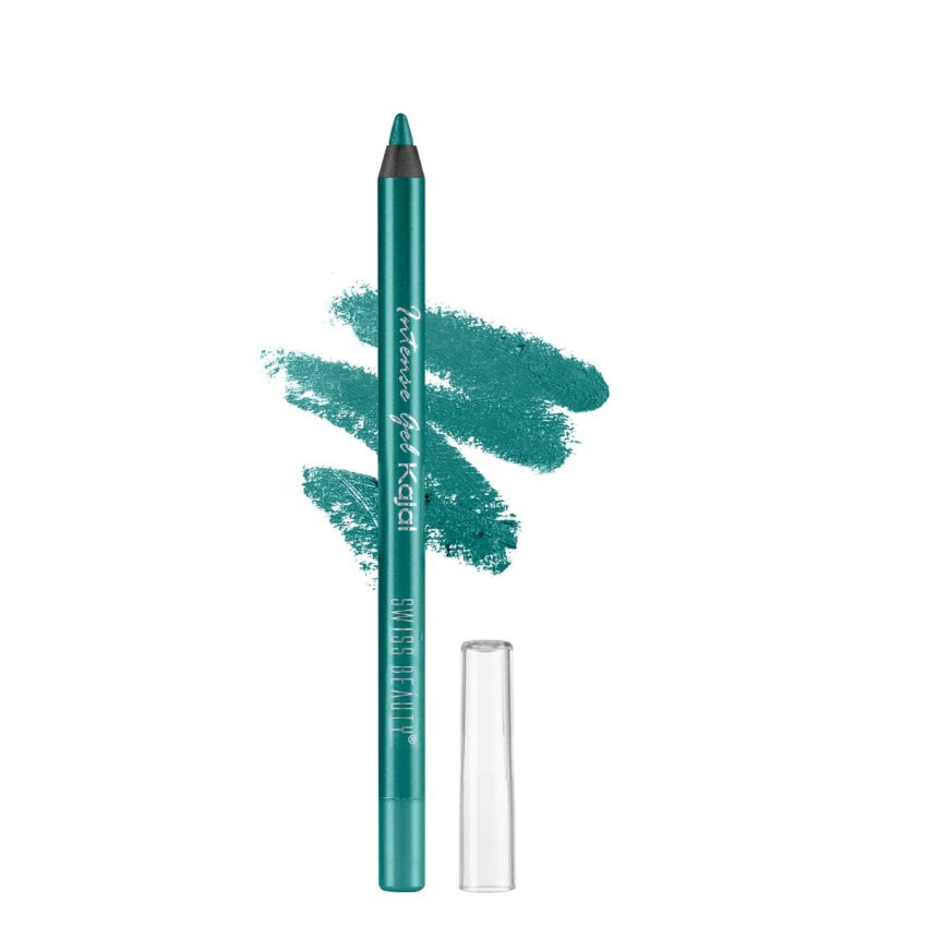 Swiss Beauty Intensegel Kajal Eyeliner, Eye Makeup, Turquoise, 1.2G